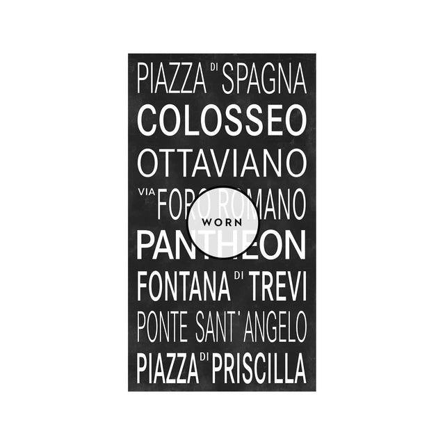 ROME ITALY Bus Scroll - PIAZZA DI SPAGNA - Foundry