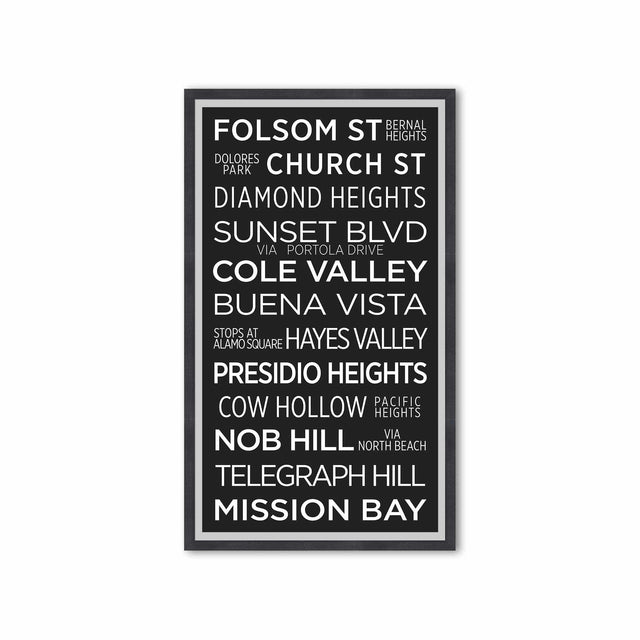 SAN FRANCISCO Bus Scroll - FOLSOM STREET - Foundry