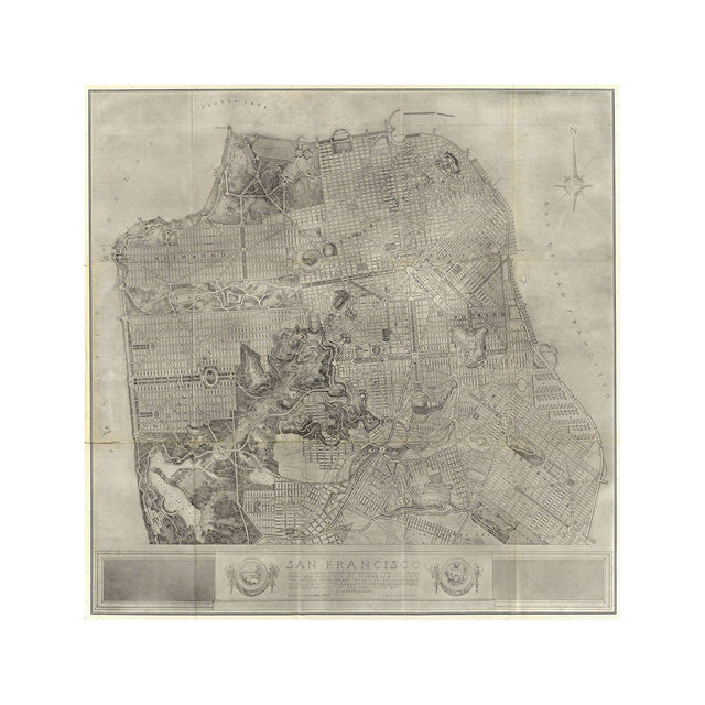 SAN FRANCISCO California Map - Foundry
