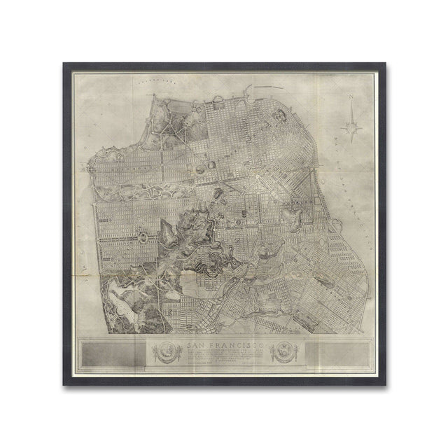 SAN FRANCISCO California Map - Foundry