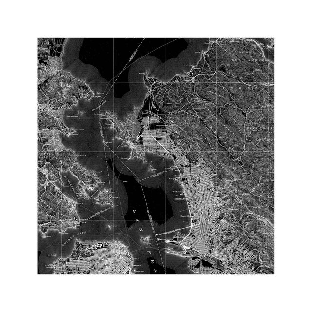 SAN FRANCISCO + VICINITY Map, 1915 - Foundry