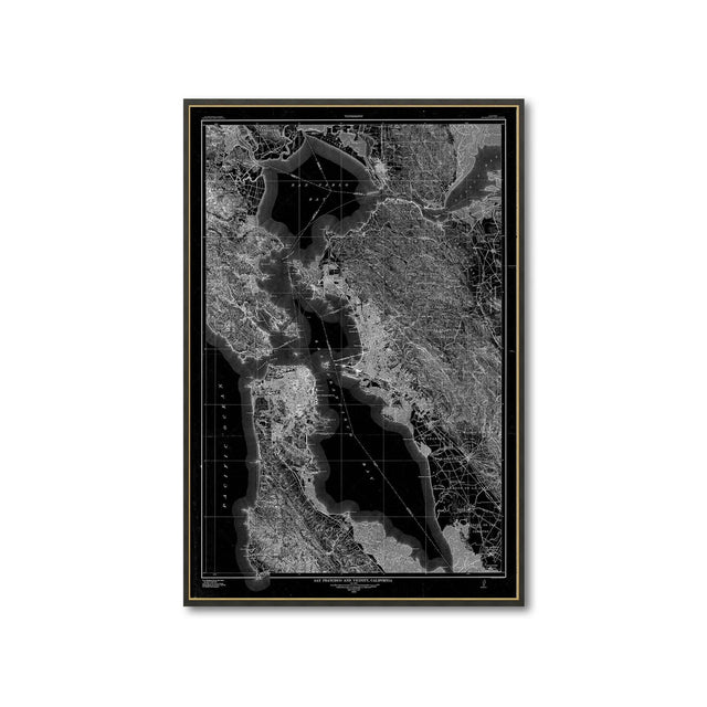 SAN FRANCISCO + VICINITY Map, 1915 - Foundry