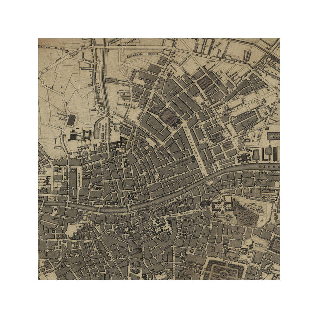 SDUK MAP of DUBLIN, Ireland, Circa 1800s - Foundry