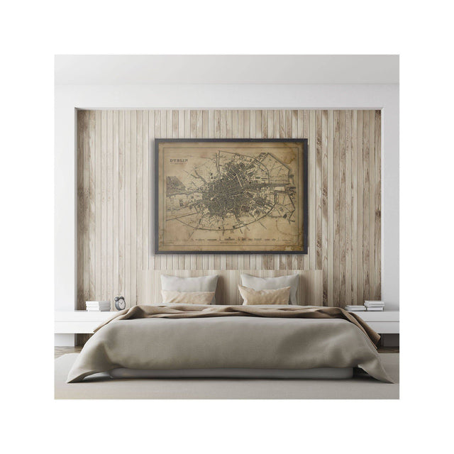 SDUK MAP of DUBLIN, Ireland, Circa 1800s - Foundry