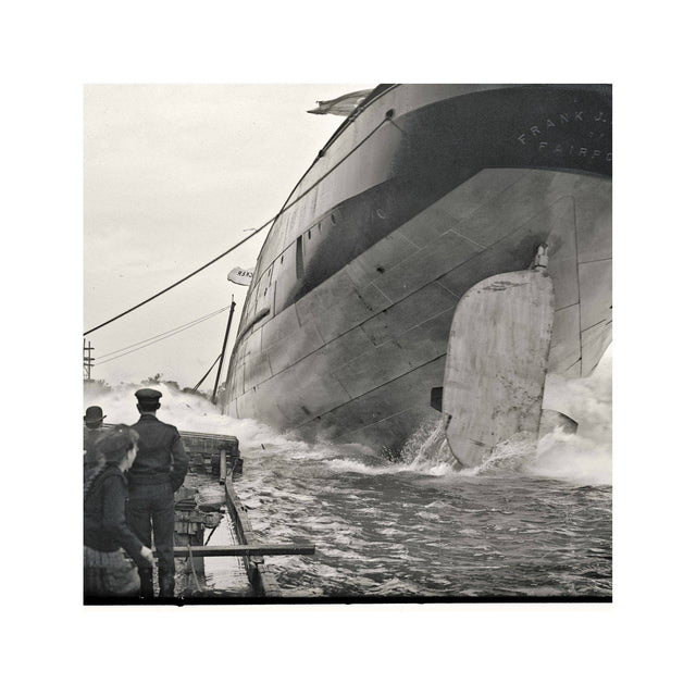 SHIP flying AMERICAN FLAG - Foundry