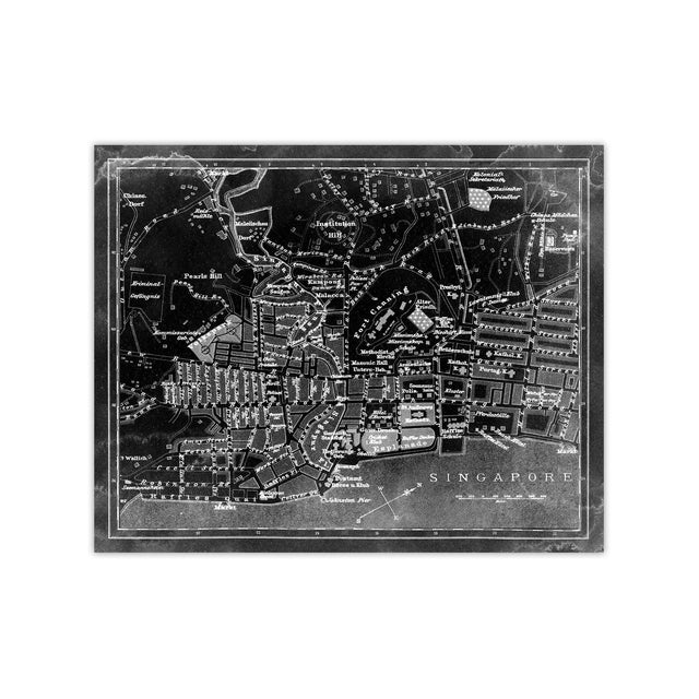 SINGAPORE - MAP of 1897 - Foundry
