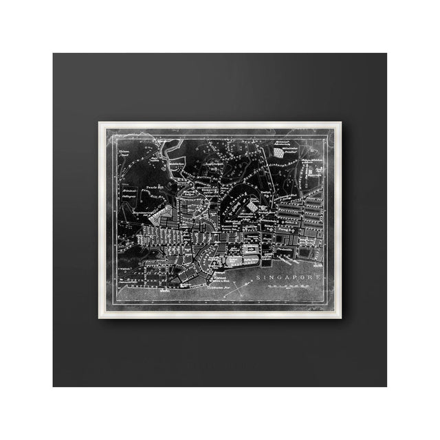 SINGAPORE - MAP of 1897 - Foundry