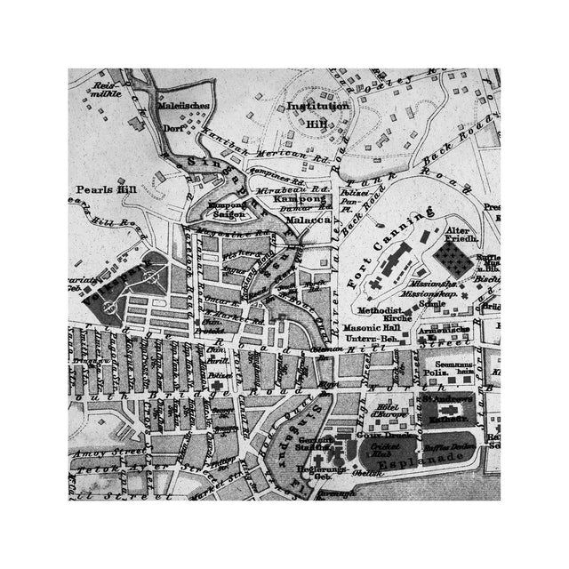 SINGAPORE - MAP of 1897 - Foundry