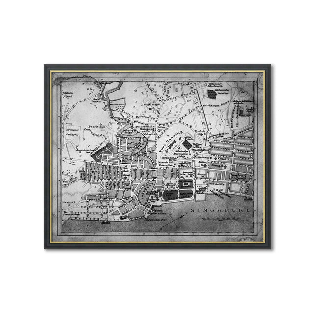SINGAPORE - MAP of 1897 - Foundry