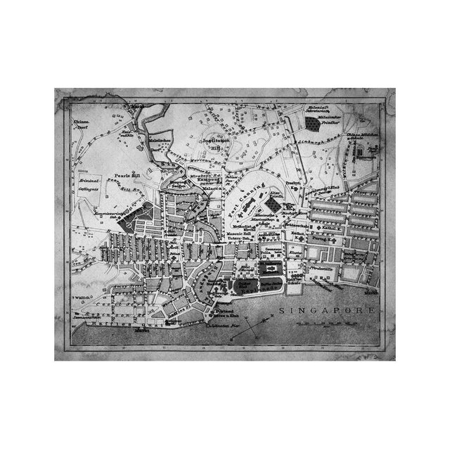 SINGAPORE - MAP of 1897 - Foundry