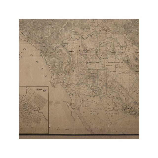 SONOMA COUNTY Map, Circa 1866 - Foundry