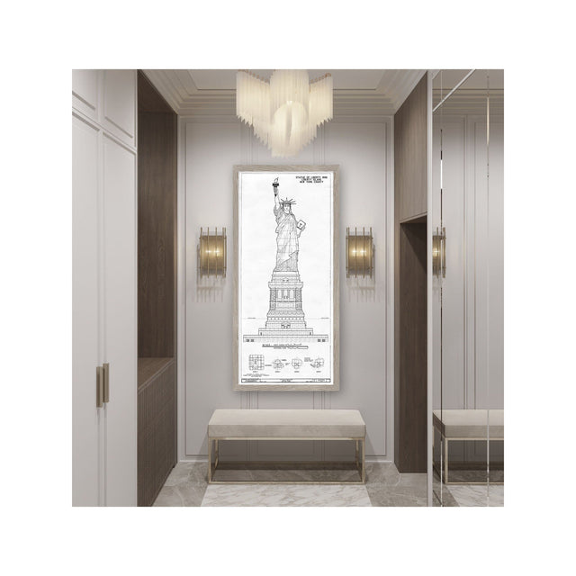 STATUE OF LIBERTY Elevation - Foundry