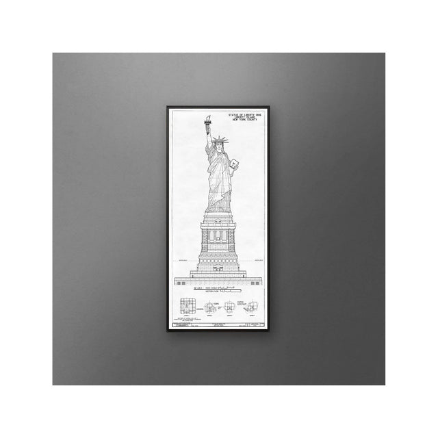 STATUE OF LIBERTY Elevation - Foundry