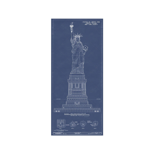 STATUE OF LIBERTY Elevation - Foundry