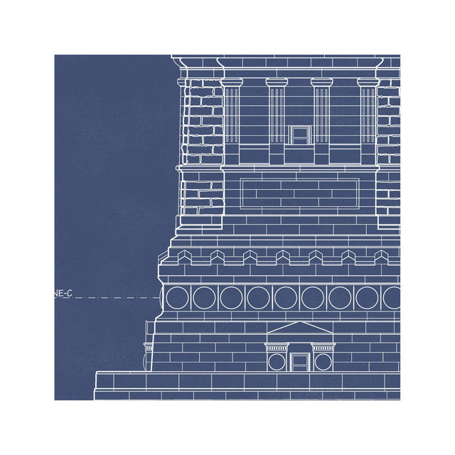 STATUE OF LIBERTY Elevation - Foundry