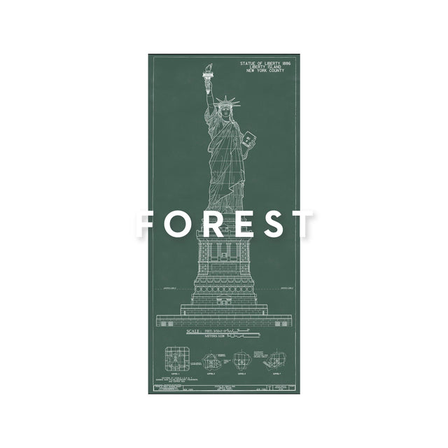 STATUE OF LIBERTY Elevation - Foundry