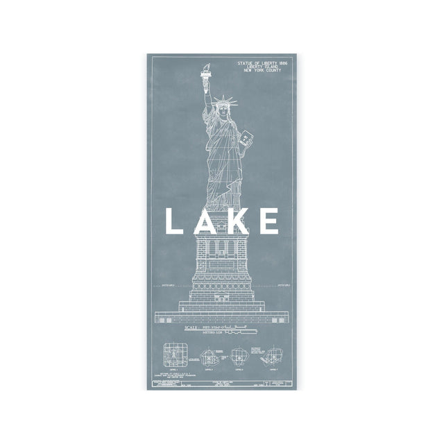 STATUE OF LIBERTY Elevation - Foundry