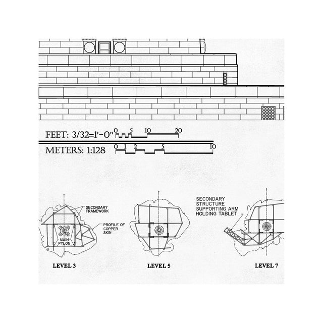 STATUE OF LIBERTY Elevation - Foundry