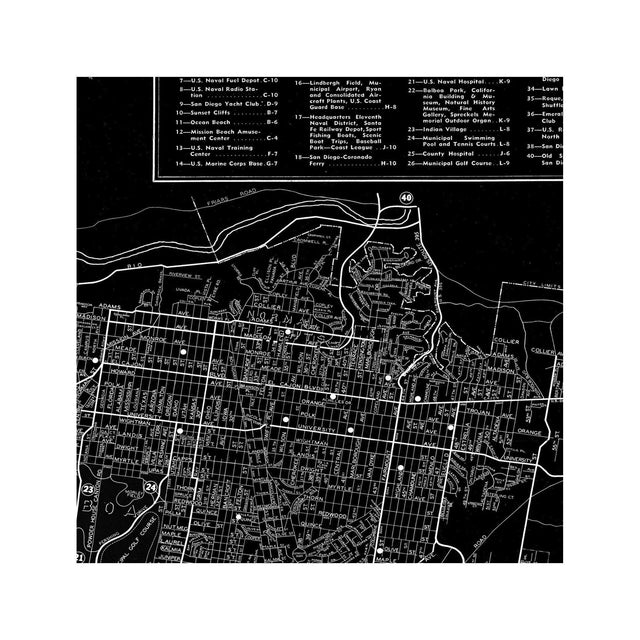STREET MAP of SAN DIEGO - Foundry