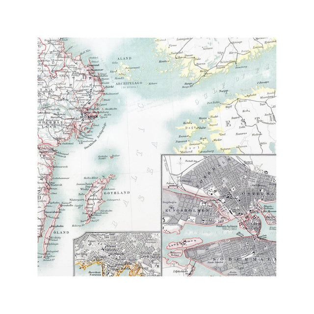 SWEDEN & NORWAY (Scandinavia) Map - Foundry