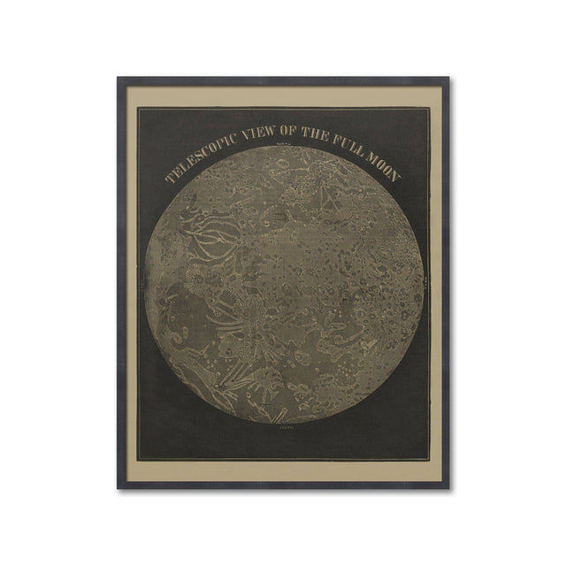 TELESCOPIC VIEWS of the MOON, Circa 1850s - The Full Moon - Foundry