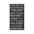 TORONTO CANADA Bus Scroll - LESLIEVILLE - Foundry