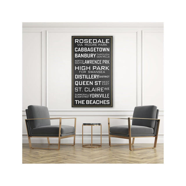 TORONTO CANADA Bus Scroll - ROSEDALE - Foundry