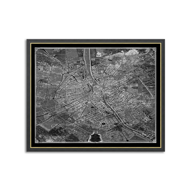 Turgot's 1739 PLAN de PARIS MAP - Foundry