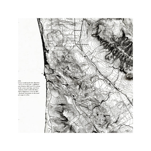 U.S. Coast Survey - SAN FRANCISCO PENINSULA, 1869 - Foundry