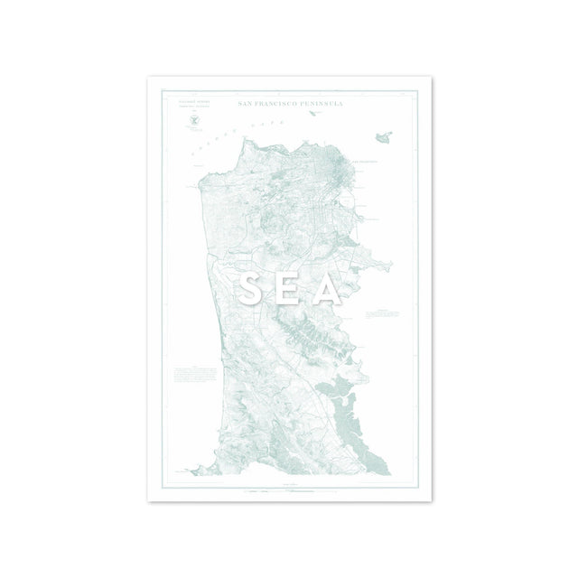U.S. Coast Survey - SAN FRANCISCO PENINSULA, 1869 - Foundry