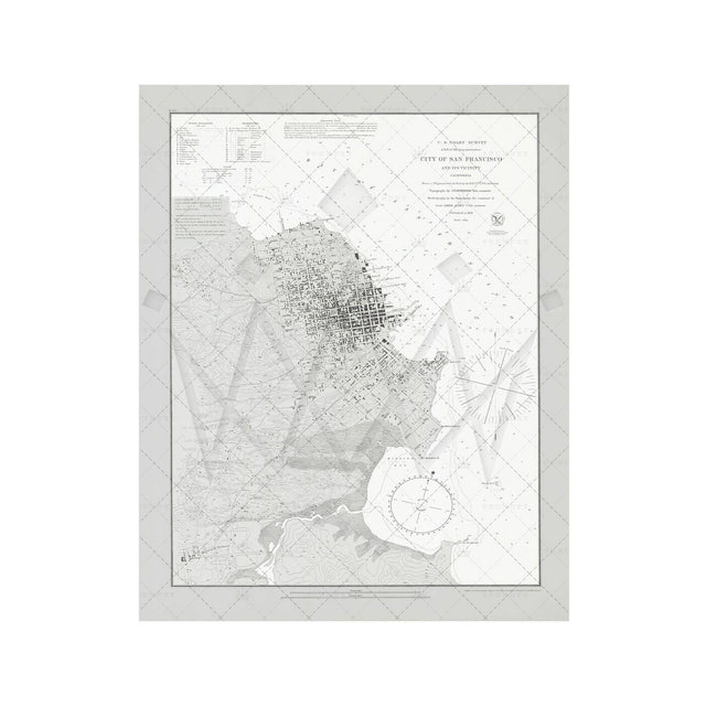 U.S. Coast Survey - SAN FRANCISCO & VICINITY, 1853 - Foundry