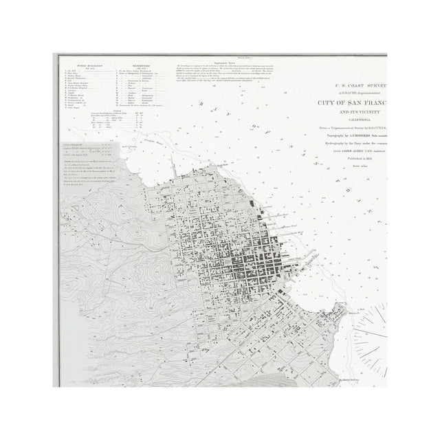 U.S. Coast Survey - SAN FRANCISCO & VICINITY, 1853 - Foundry