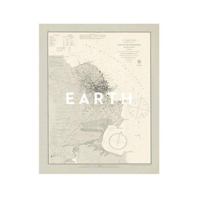 U.S. Coast Survey - SAN FRANCISCO & VICINITY, 1853 - Foundry