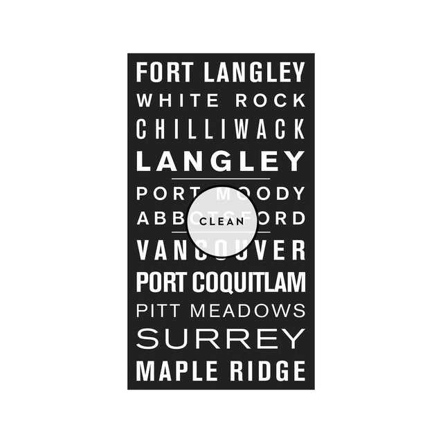 VANCOUVER CANADA Bus Scroll - FORT LANGLEY - Foundry