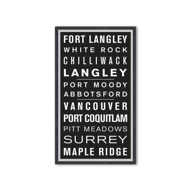 VANCOUVER CANADA Bus Scroll - FORT LANGLEY - Foundry