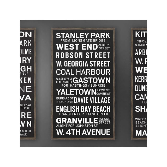 VANCOUVER CANADA Bus Scroll - STANLEY PARK - Foundry