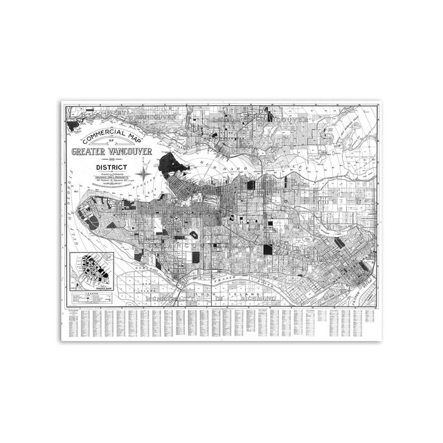 VANCOUVER Indexed Guide Map - DISTRICT - Foundry