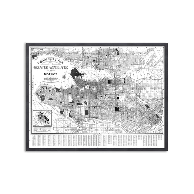 VANCOUVER Indexed Guide Map - DISTRICT - Foundry