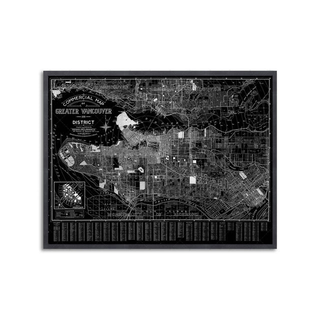 VANCOUVER Indexed Guide Map - DISTRICT - Foundry