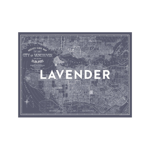VANCOUVER Indexed Guide Map - SUBURBS - Foundry