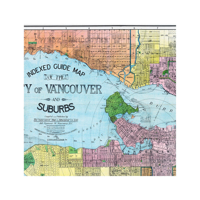 VANCOUVER Indexed Guide Map - SUBURBS - Foundry
