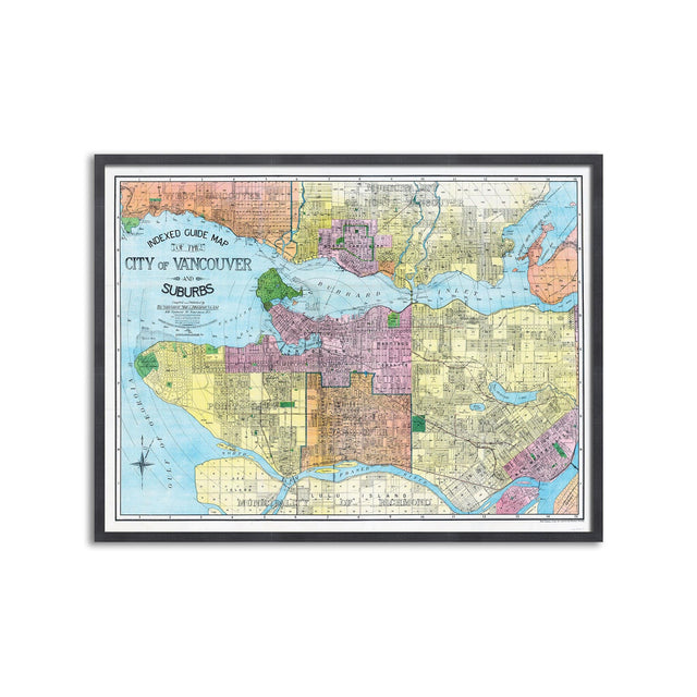 VANCOUVER Indexed Guide Map - SUBURBS - Foundry