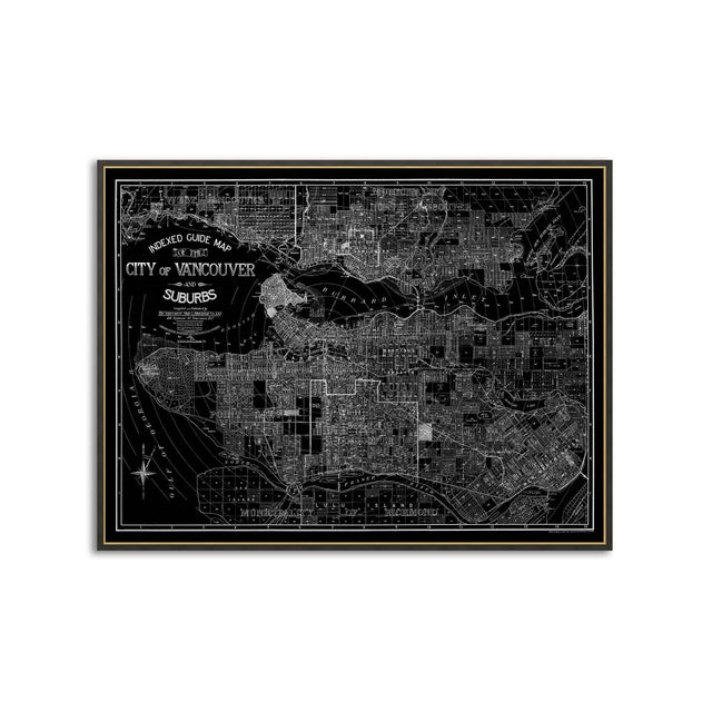 VANCOUVER Indexed Guide Map - SUBURBS - Foundry
