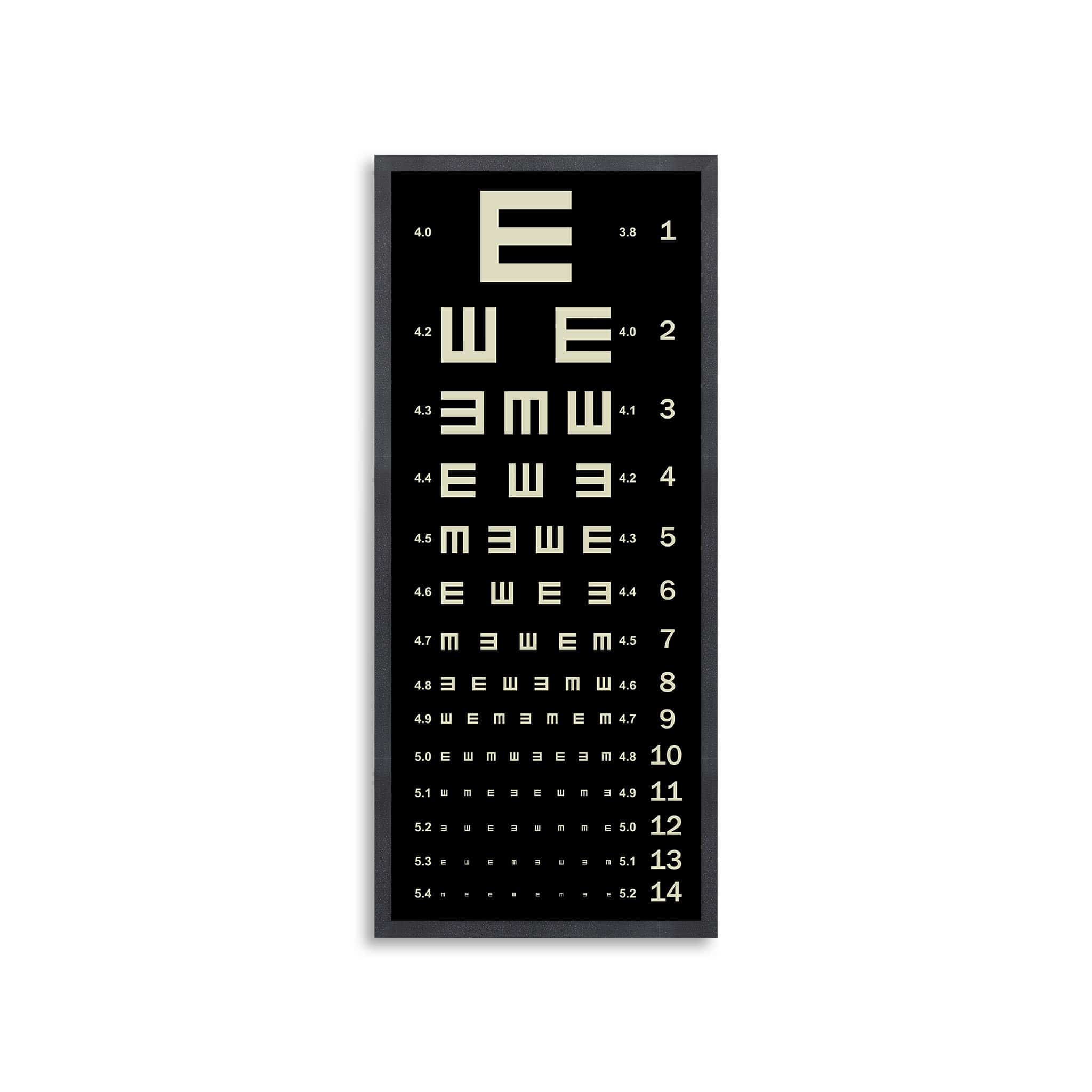 Tumbling E Eye Chart