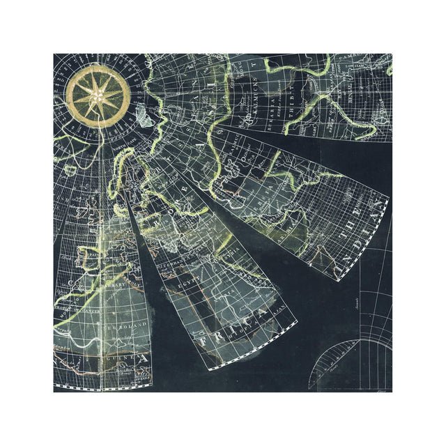 WORLD ATLAS MAGNETIC VARIATION Chart - Foundry