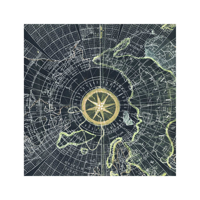 WORLD ATLAS MAGNETIC VARIATION Chart - Foundry