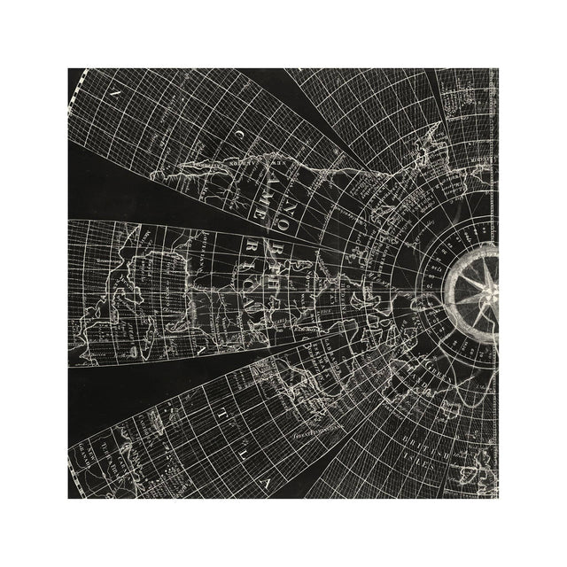 WORLD ATLAS MAGNETIC VARIATION Chart - Foundry