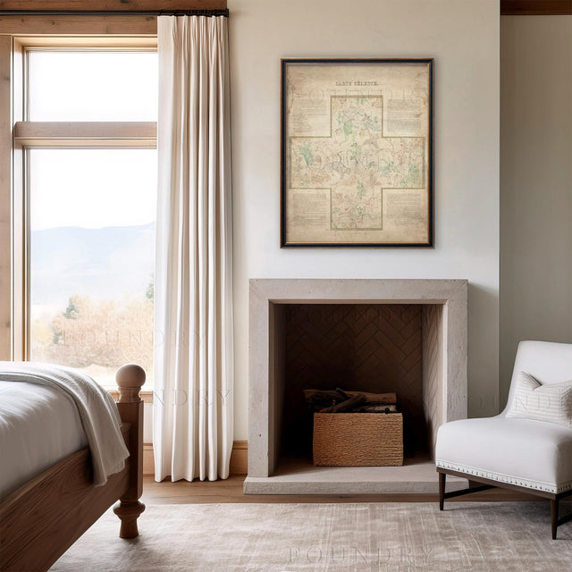 How to Choose a Historic Map for a Room