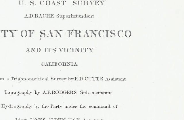 20TH C. NAUTICAL SURVEY MAP - San Francisco, California, Bay Area, Silicon Valley, San Francisco Map, Nautical Chart, Nautical Map, Wall Art