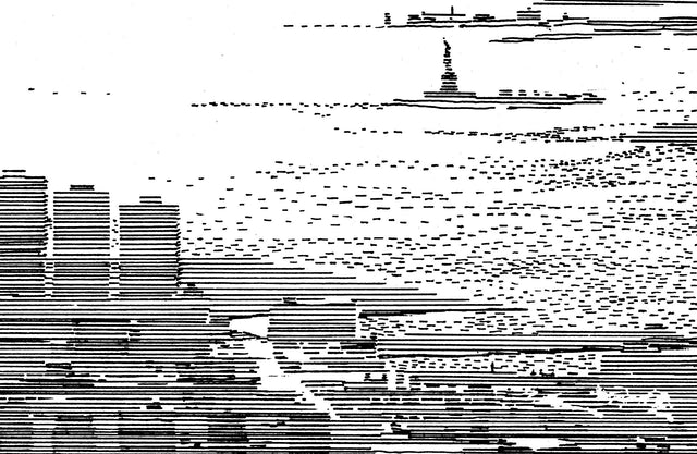 NEW YORK MAP Print Line Drawing - Zoey Riley, Map of Lower Manhattan art drawing pen and ink of New York City Art, World Trade Center, Decor